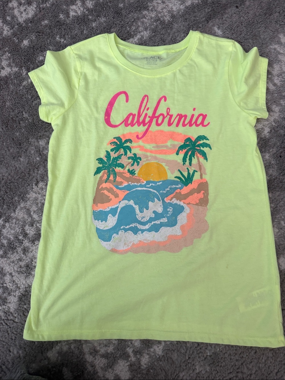 The Childrens Place & Old Navy Lot of 6 Neon T Shirts 10/12 Large - Picture 6 of 12